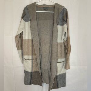Joseph Women's Checkered Open Front Cardigan